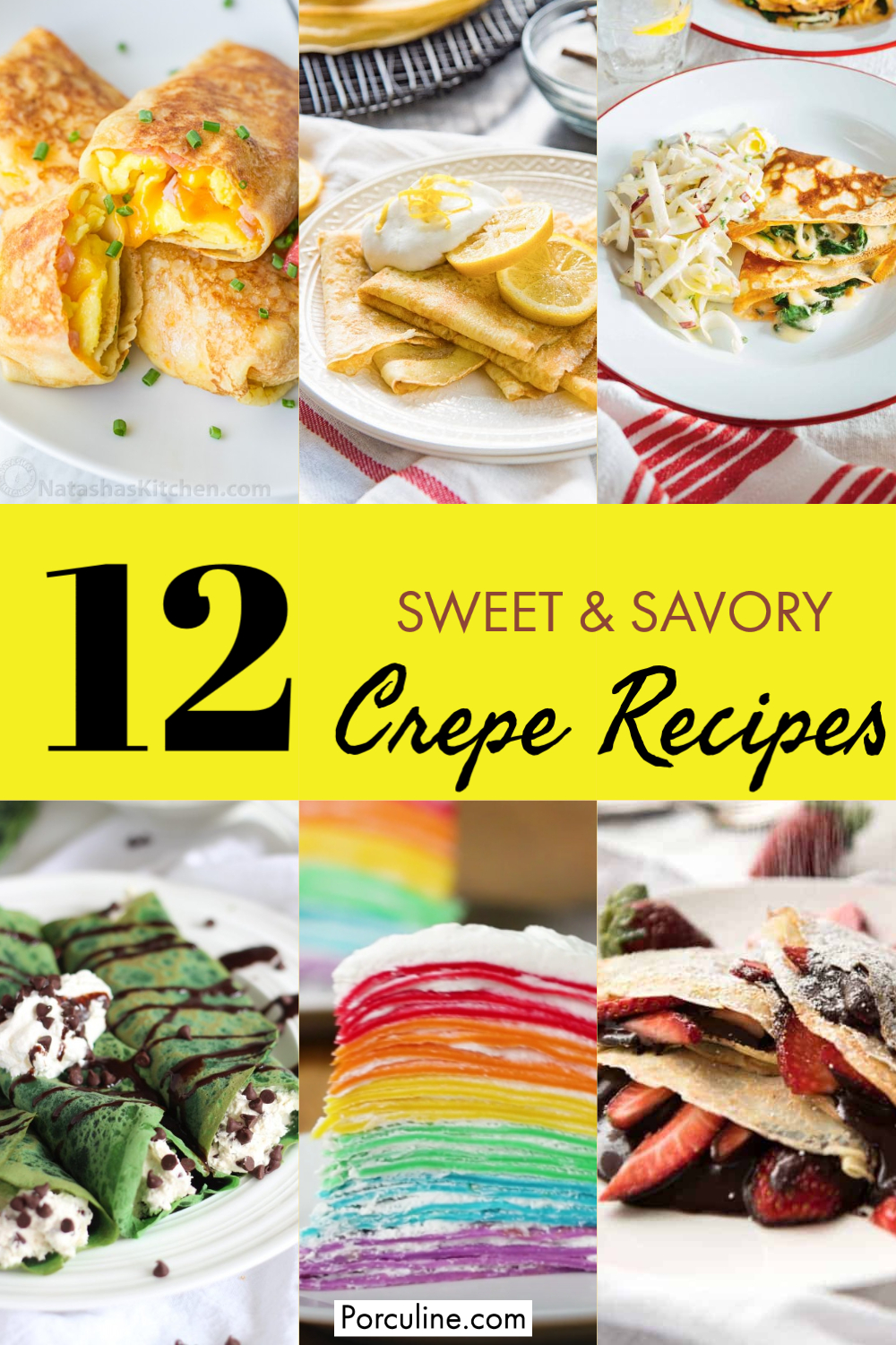 12 Sweet & Savory Crepe Recipes Pinterest Pin