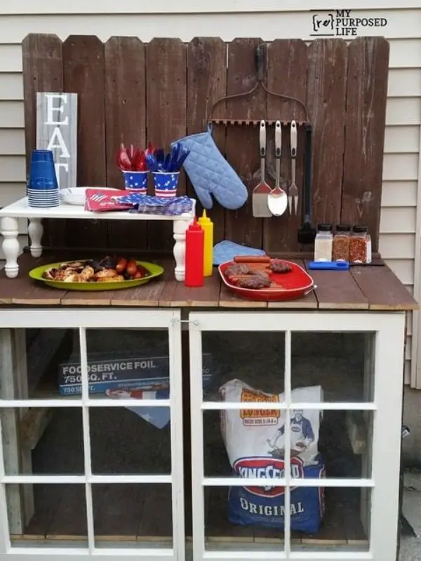 DIY Outdoor Buffet