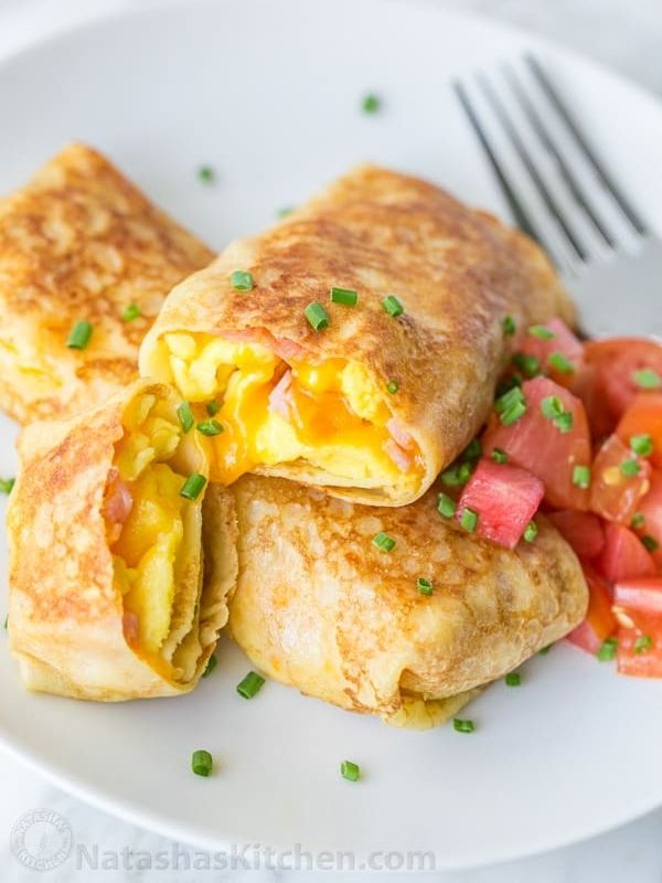 Egg, Ham and Cheese Crepes