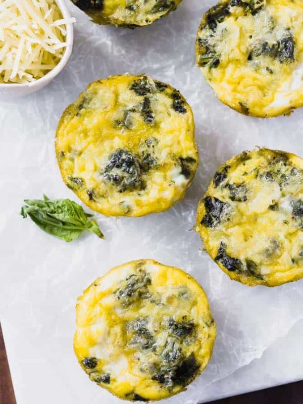 Mini Frittatas with Spinach