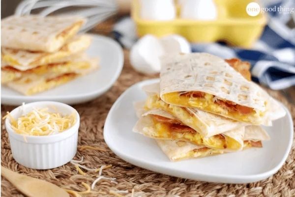 Waffled Breakfast Quesadillas Image