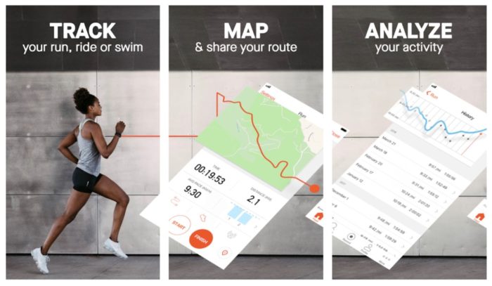 Diplay of Strava Tracker App