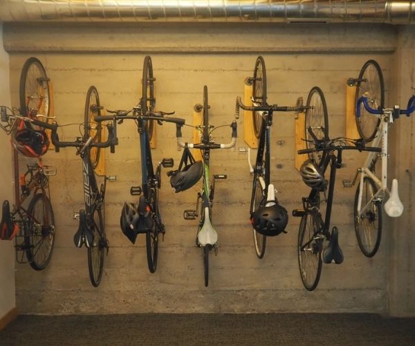 DIY Hanging Bike Storage