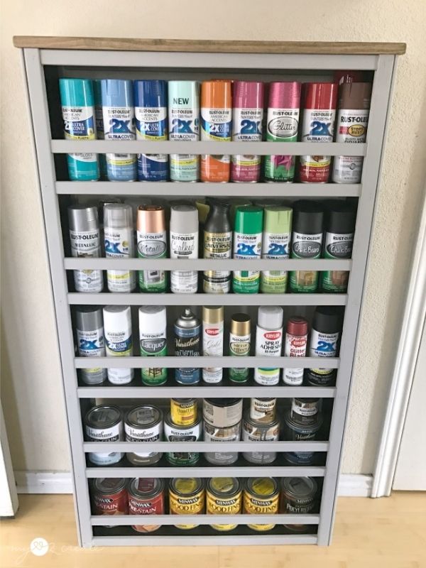 Repurpose Crib Paint Shelf