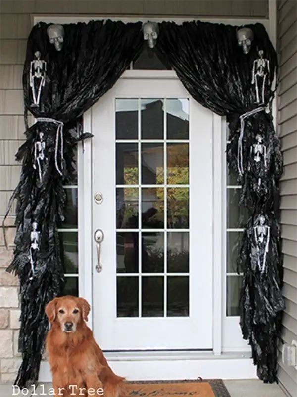 Dollar Tree Halloween Door Garland