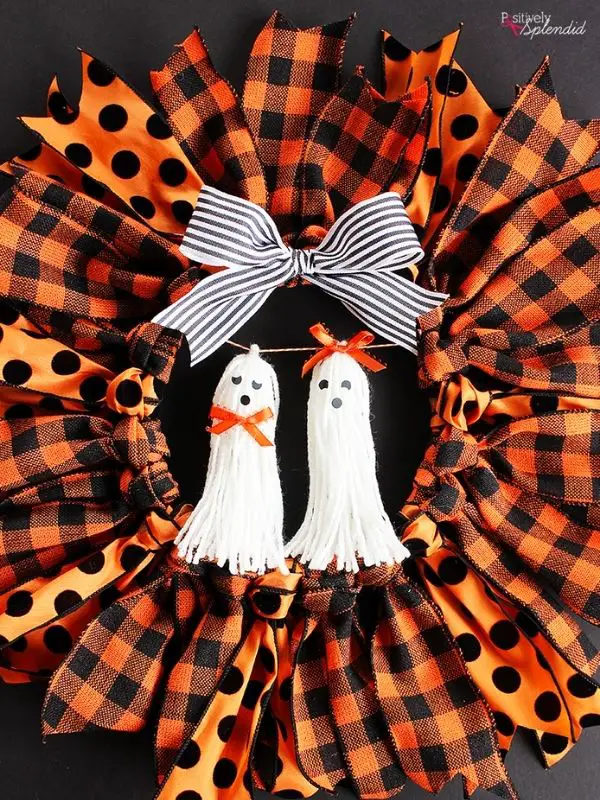 Halloween Ribbon Wreath