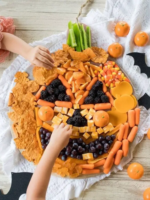 Jack O Lantern Snack Board