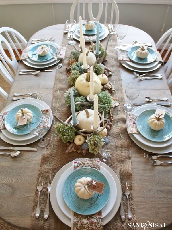 Coastal Thanksgiving Table