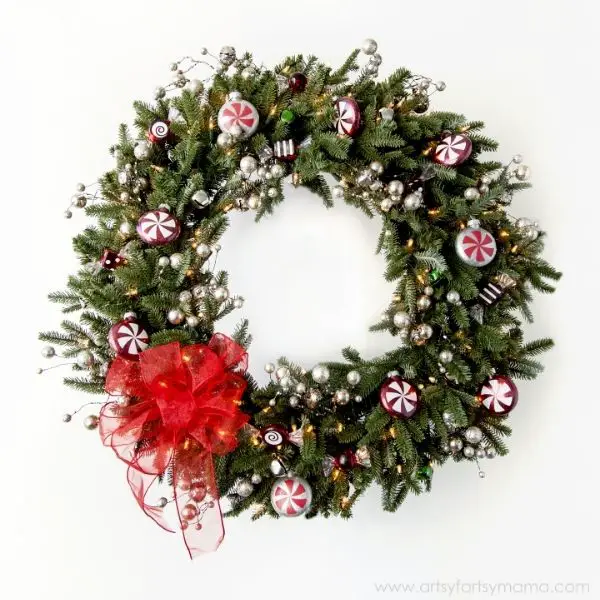 Christmas Peppermint Wreath