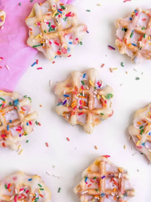 Confetti Waffle Cookies