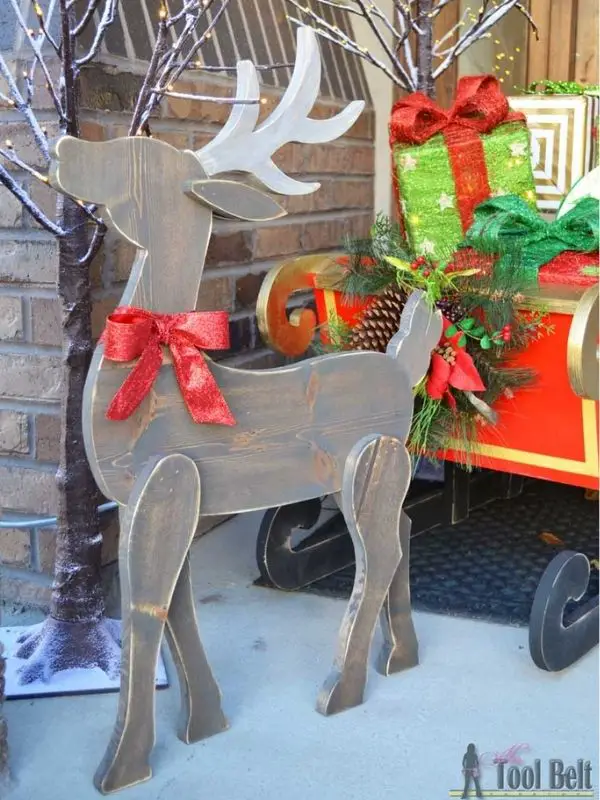 DIY Wood Reindeer