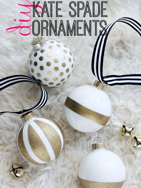 Kate Spade Inspired Ornaments