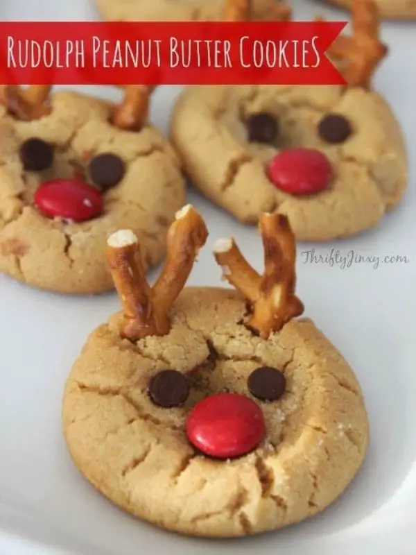 Rudolph Peanut Butter Cookies