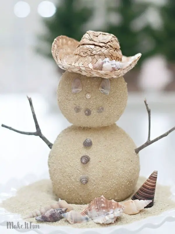 Sand Snowman