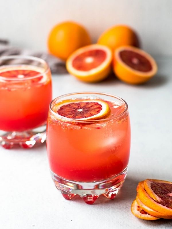 Sparkling Blood Orange Mocktail