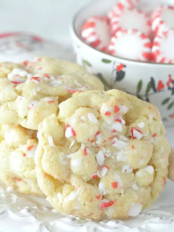 White Chocolate Peppermint Cookies