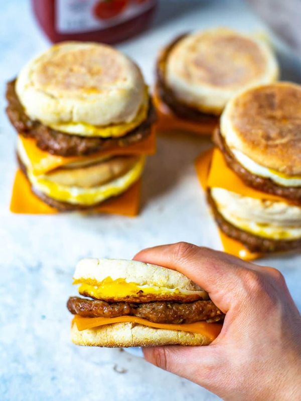 Meal Prep Egg and Sausage McMuffin