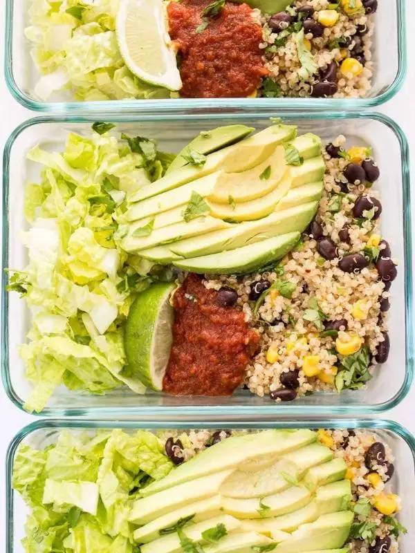 Vegetarian Quinoa Burrito Bowls