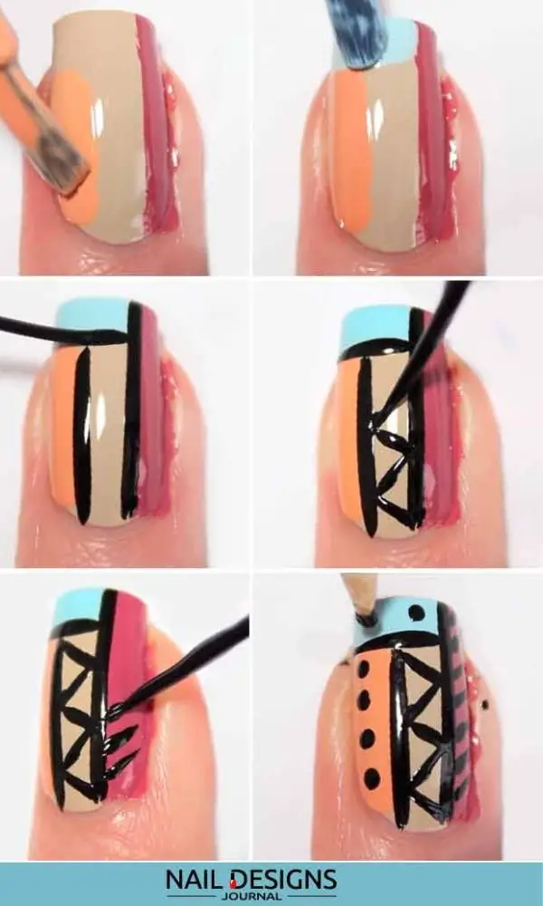 Tribal Nail Designs