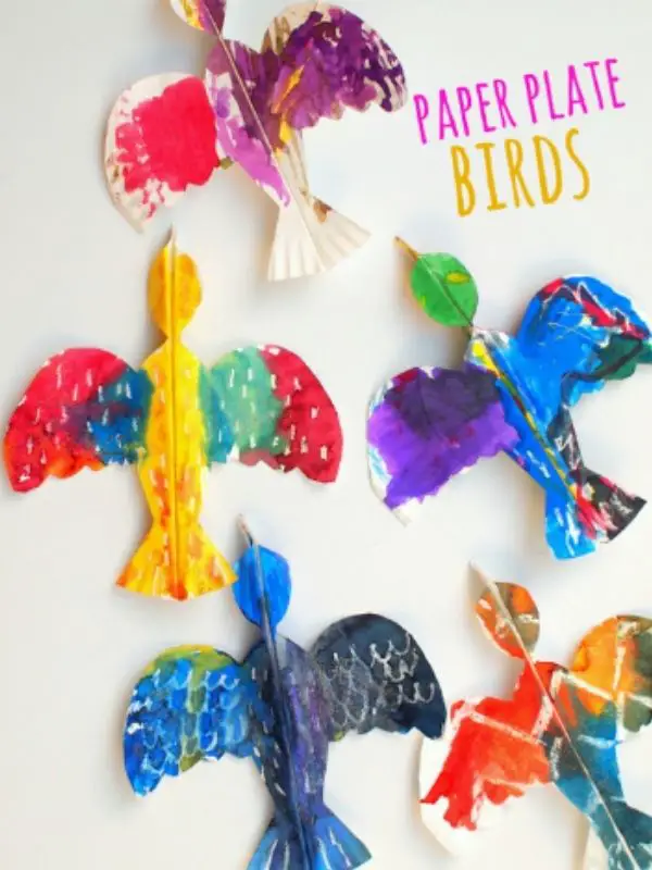 Paper Plate Bird Crafts