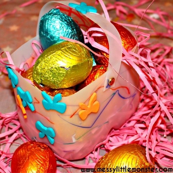 Plastic Bottle Easter Basket Image