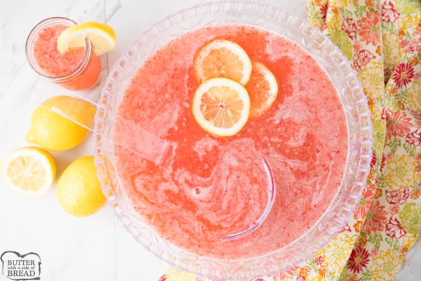 Strawberry Lemonade Punch
