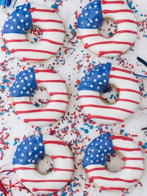 American Flag Donuts