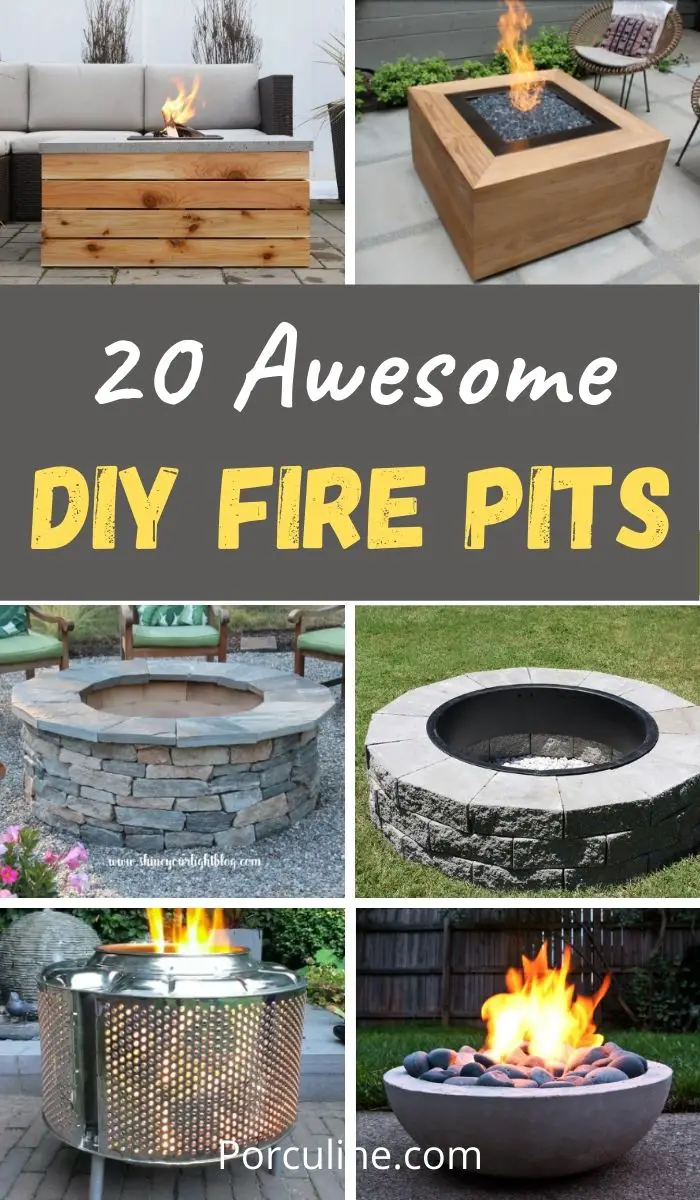 20 Best DIY Fire Pit Ideas That Will Change Your Backyard - Porculine