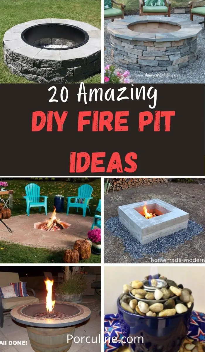 20 Best DIY Fire Pit Ideas That Will Change Your Backyard - Porculine