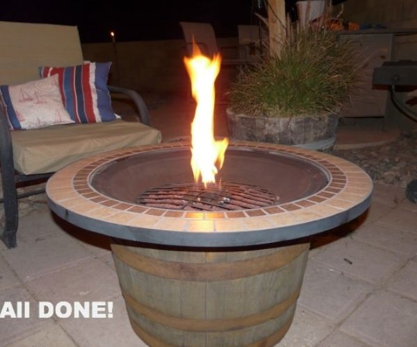 DIY Whiskey Fire Pit