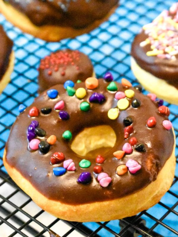 Air Fryer Donuts with Chocolate Glaze Image
