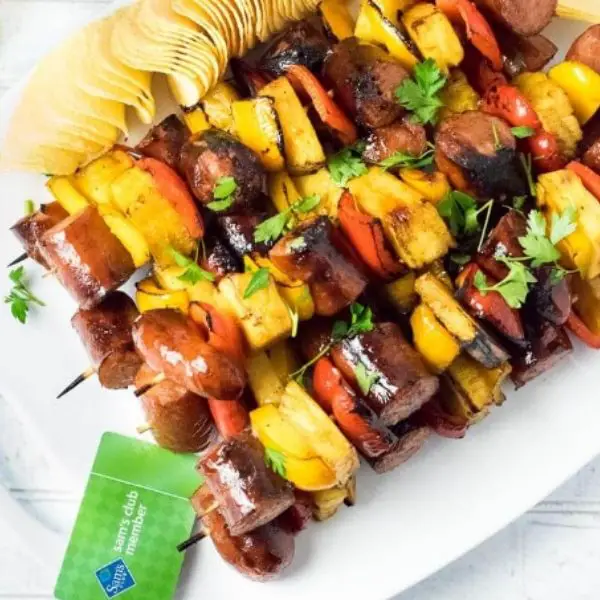 Grilled Kielbasa Kabobs