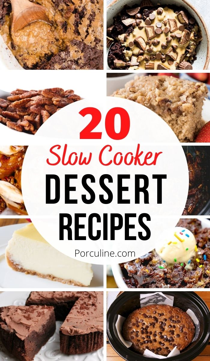 20 Easy Slow Cooker Desserts You Need to Make - Porculine