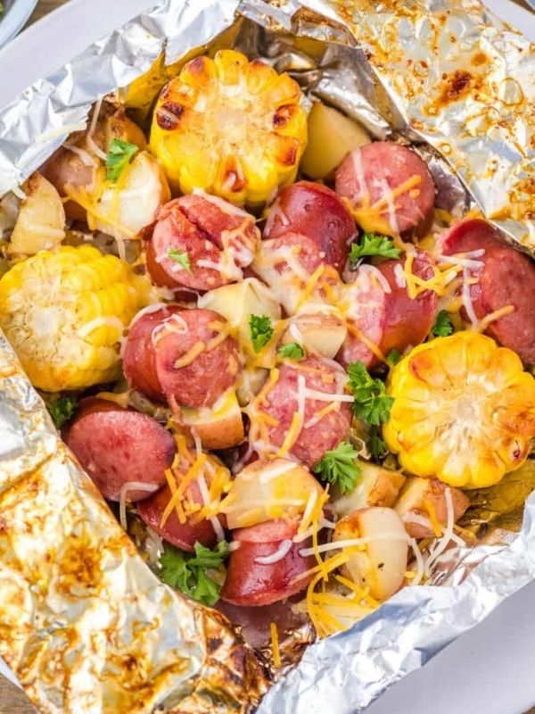 Smoked Sausage and Potatoes Foil Packet
