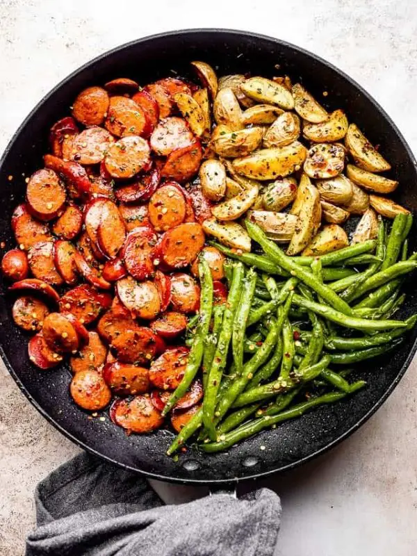 Smoked Sausage with Potato and Green Beans Recipe