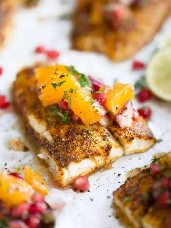 Broiled Barramundi with Citrus Salsa