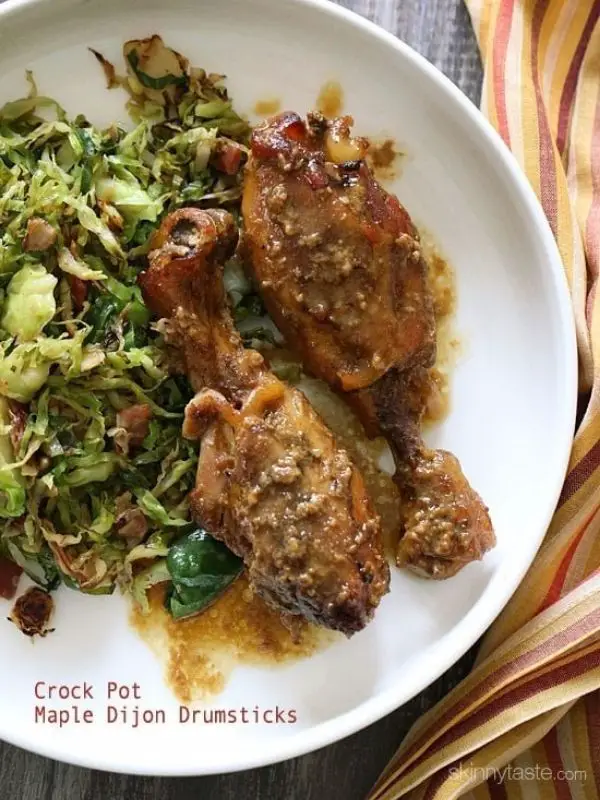 Crockpot Maple Dijon Chicken Drumsticks