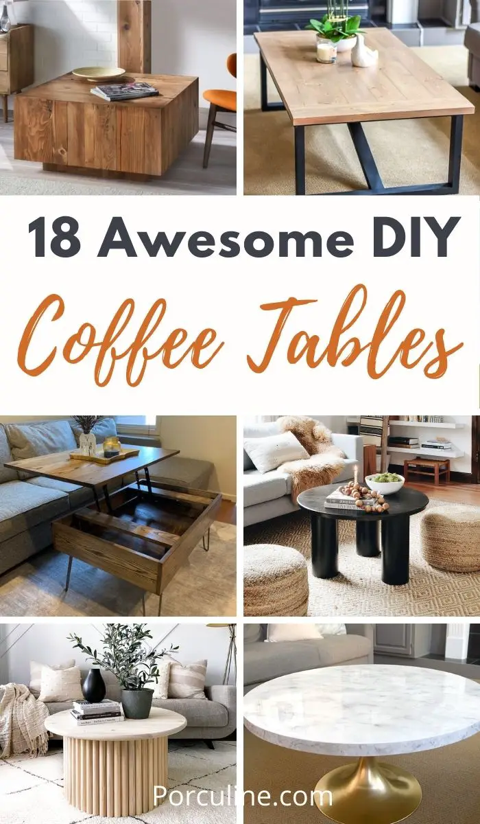 18 Awesome DIY Coffee Table Ideas To Upgrade Your Living Room