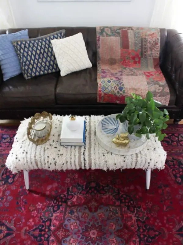 DIY Coffee Table Ottoman