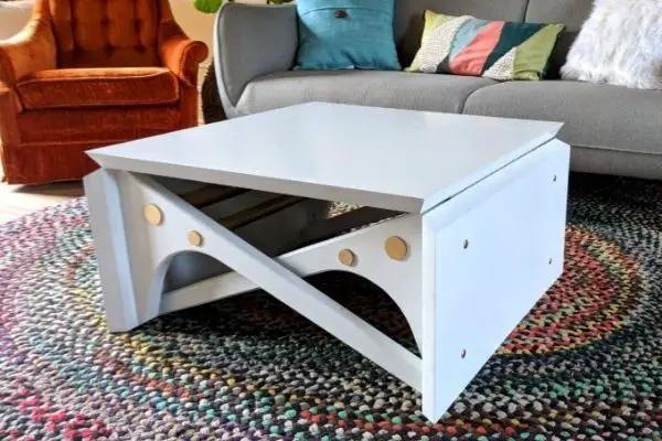 DIY Convertible Coffee Table