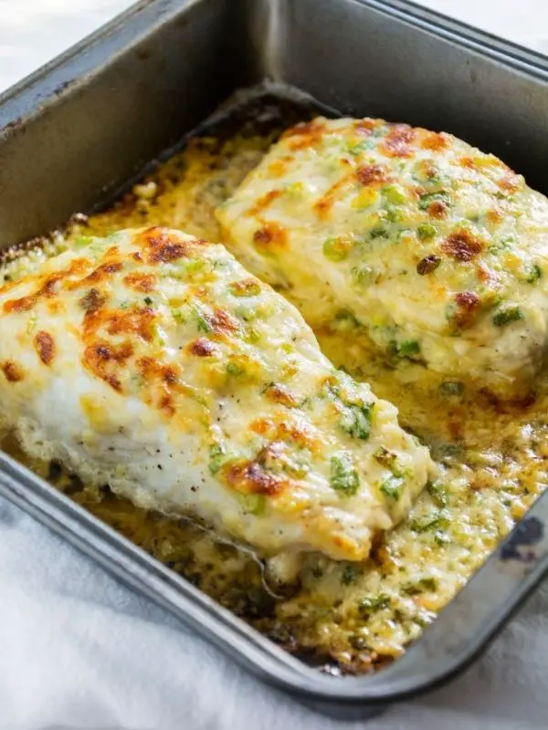 Garlic Parmesan Baked Halibut