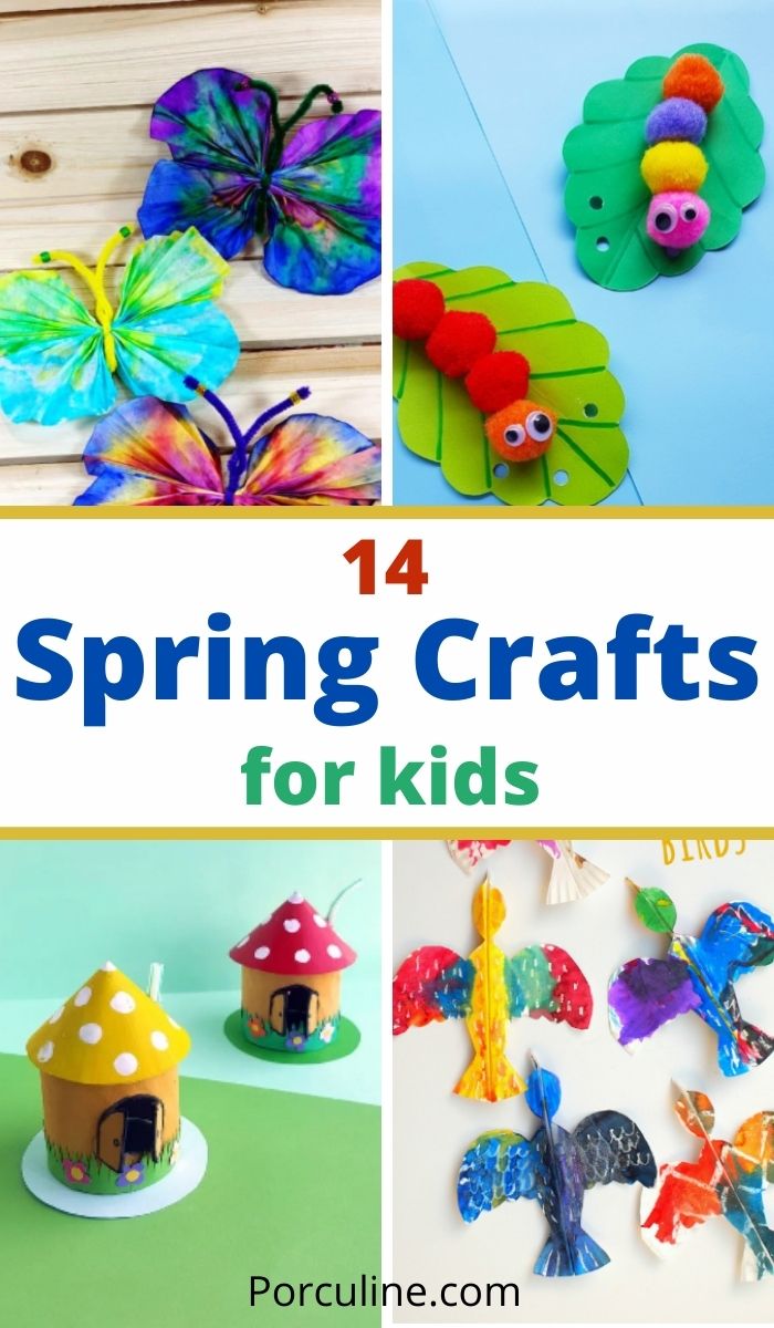 14 Fantastic Spring Crafts For Kids That Are Pretty Simple - Porculine