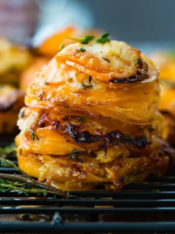 Gruyere Sweet Potato Stacks