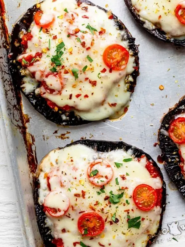 Portobello Mushroom Pizzas