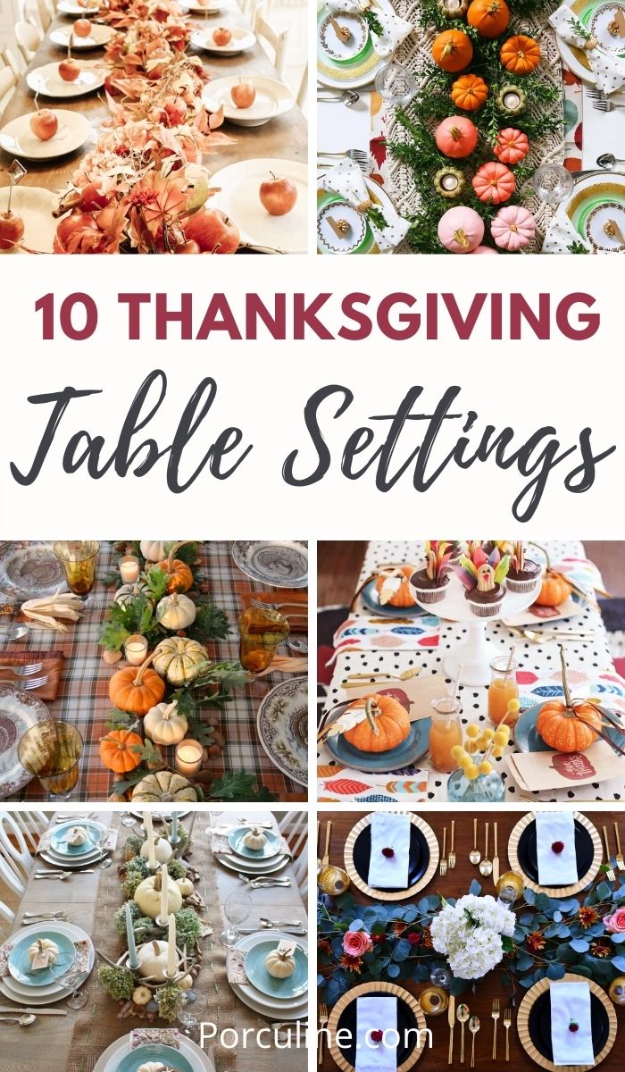 10 Simple and Elegant Thanksgiving Table Decorations - Porculine