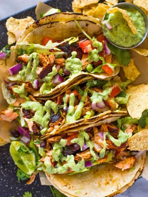 Blackened Salmon Tacos