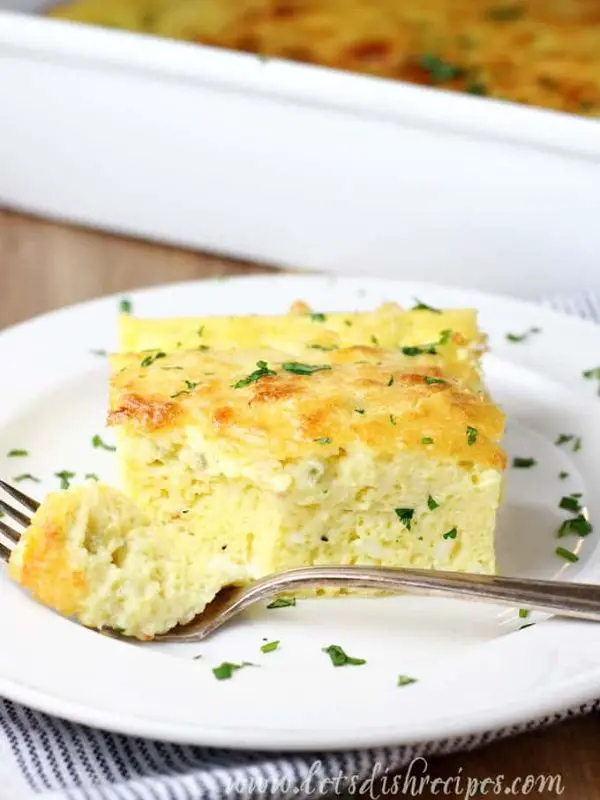 Cheesy Green Chile Egg Casserole