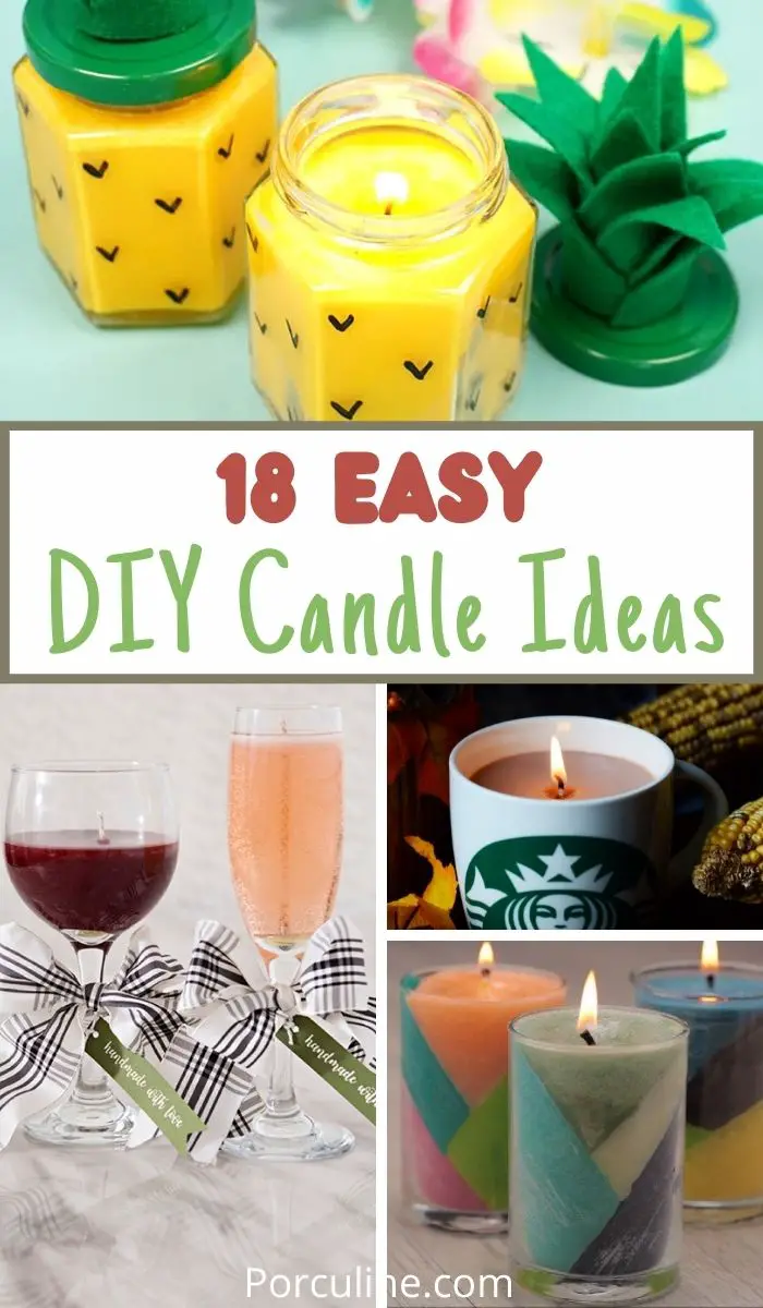 18 Awesome DIY Candles That You Can Easily Make - Porculine