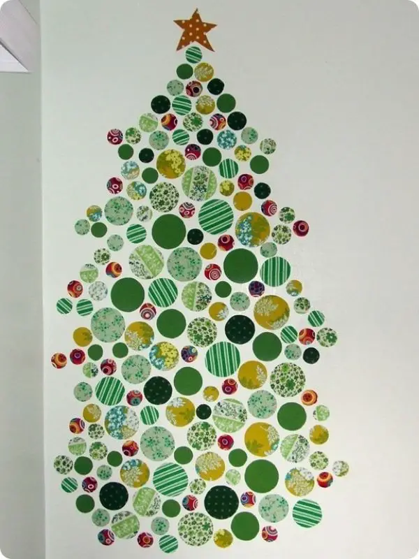 DIY Fabric Wall Christmas Tree