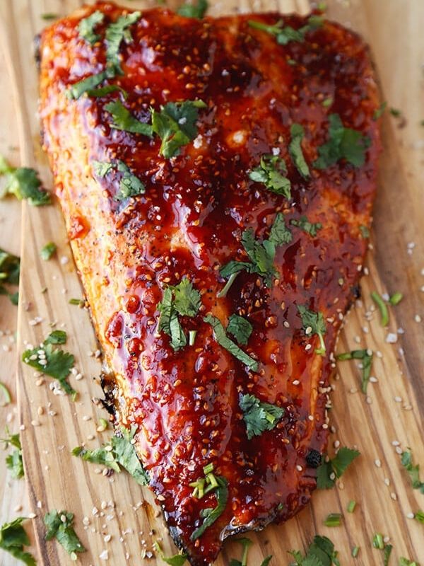 Honey Sriracha Oven Baked Salmon